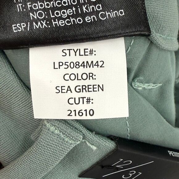 Liverpool Los Angeles Kelsey Knit Trouser Pant Sea Green Women 12/31 Petite NWT - Picture 9 of 10